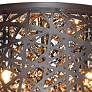 3_ET2 Inca 15 3/4" Wide Bronze LED Modern Drum Ceiling Light more views