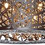 4_ET2 Inca 15 3/4" Wide Bronze LED Modern Drum Ceiling Light more views