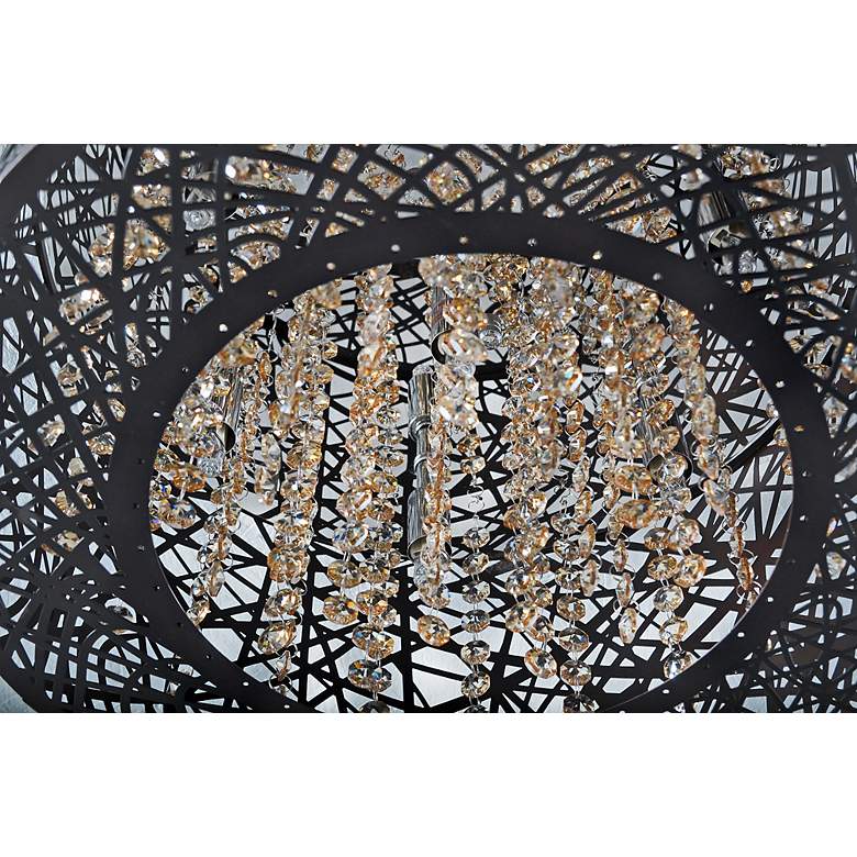 Image 3 ET2 Inca 23 1/2" Wide Bronze Drum Ceiling Light more views