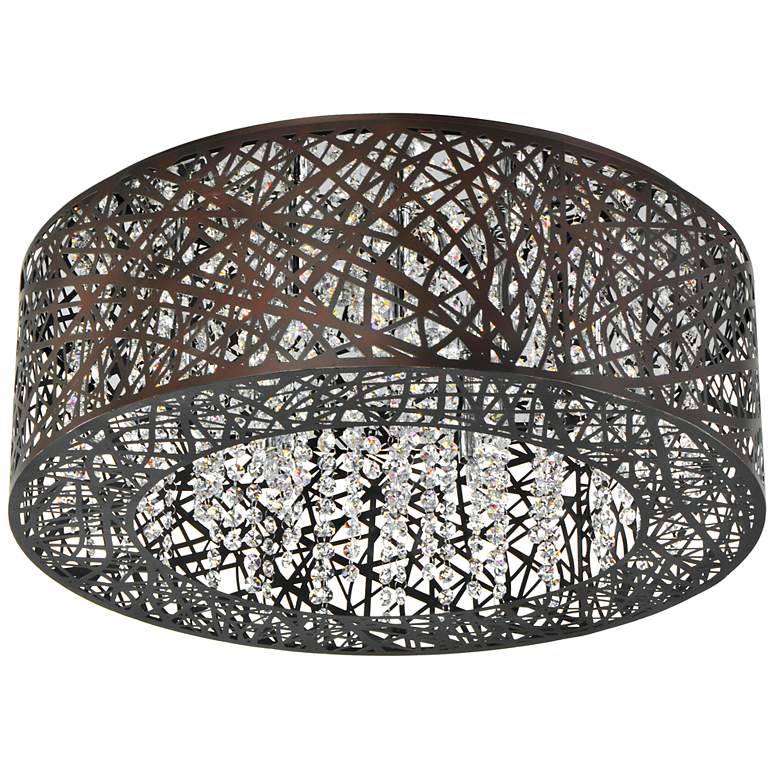 Image 3 ET2 Inca 23 1/2" Wide Bronze LED Ceiling Light more views