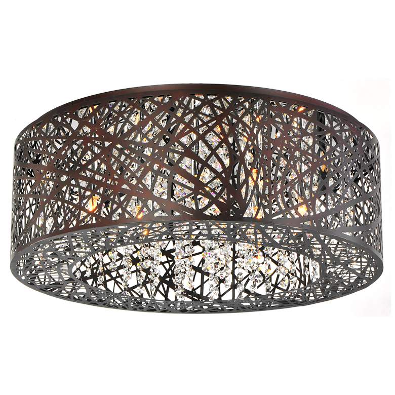 Image 4 ET2 Inca 23 1/2" Wide Bronze LED Ceiling Light more views
