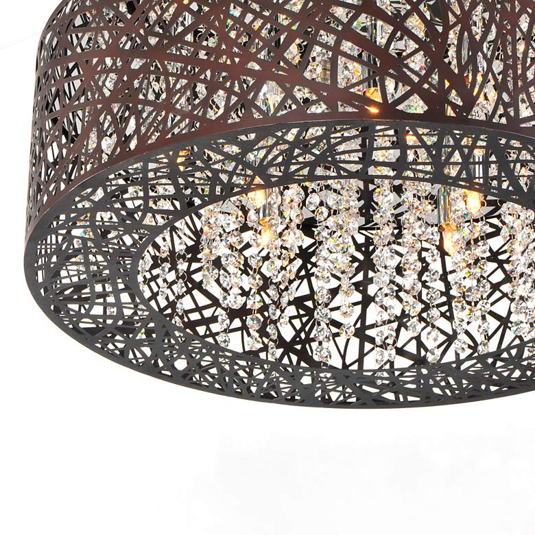 Image 7 ET2 Inca 23 1/2" Wide Bronze LED Ceiling Light more views