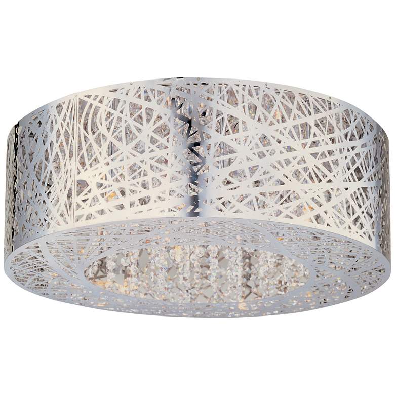 Image 1 ET2 Inca 23 1/2" Wide Polished Chrome LED Ceiling Light