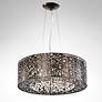 3_ET2 Inca 23 1/2"W 9-Light Bronze Steel Pendant Light more views