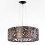 4_ET2 Inca 23 1/2"W 9-Light Bronze Steel Pendant Light more views