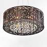 6_ET2 Inca 23 1/2"W 9-Light Bronze Steel Pendant Light more views