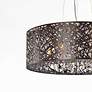 7_ET2 Inca 23 1/2"W 9-Light Bronze Steel Pendant Light more views