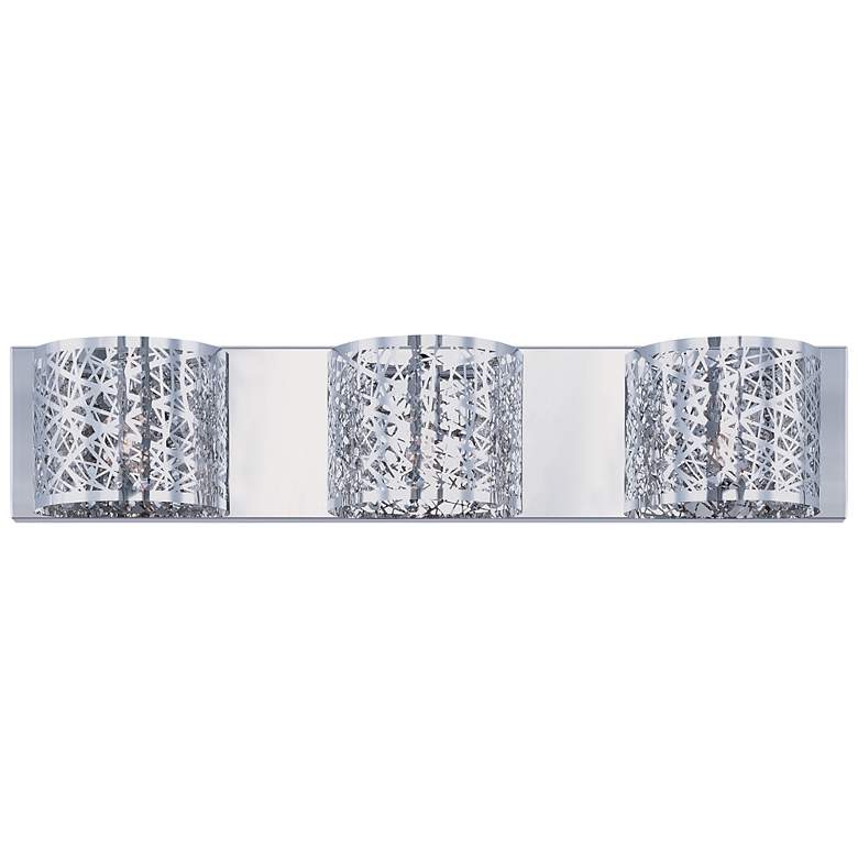 Image 2 ET2 Inca 24" Wide Polished Chrome 3-Light Bathroom Light