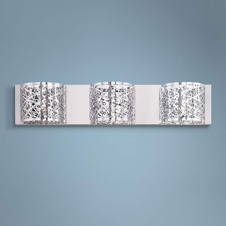 Image 1 ET2 Inca 24" Wide Polished Chrome LED Bath Light