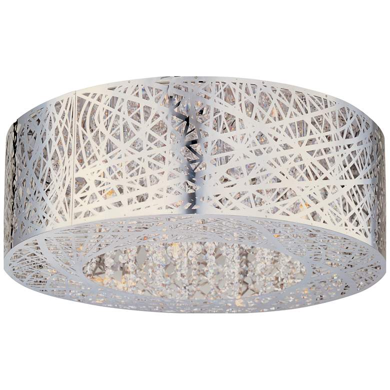 Image 1 ET2 Inca Web 23 1/2" Wide Polished Chrome Ceiling Light