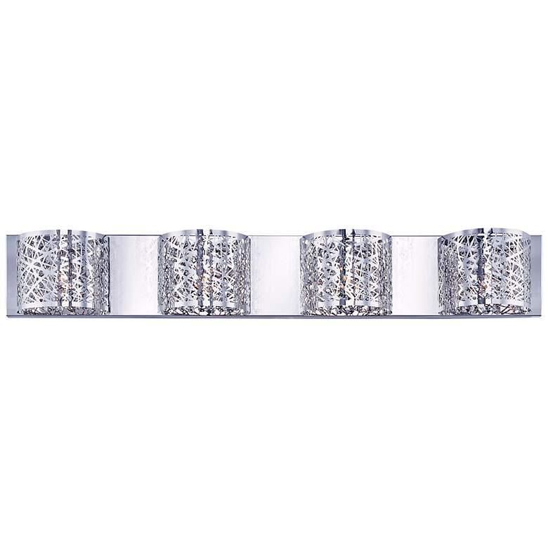 Image 1 ET2 Inca Web 32 3/4" Wide Polished Chrome Bathroom Light
