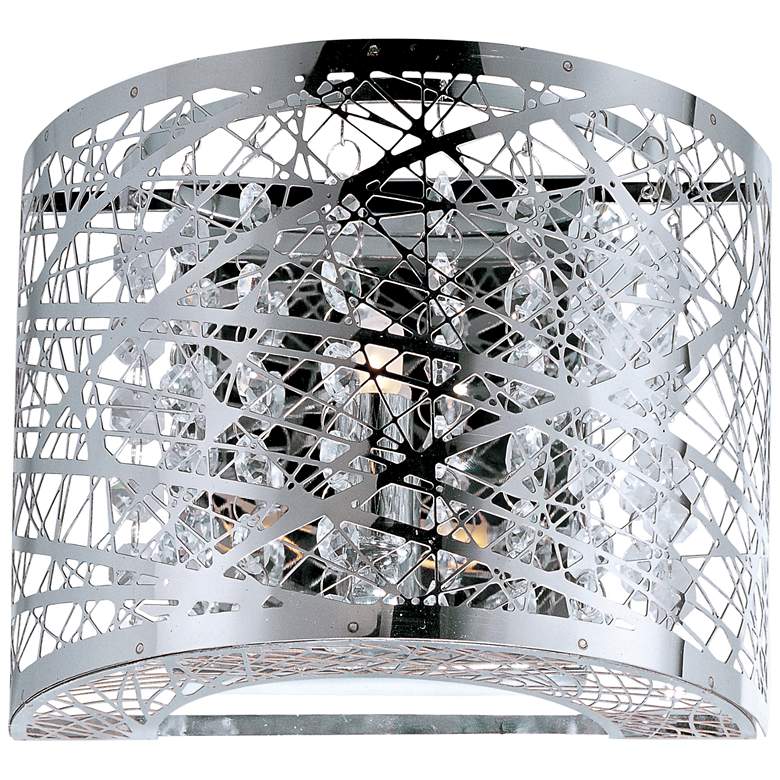 Image 2 ET2 Inca Web 7 3/4" Wide Polished Chrome Wall Sconce
