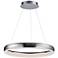 ET2 Innertube 23 1/2" Wide Satin Nickel LED Ring Pendant Light