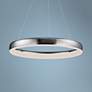 ET2 Innertube 23 1/2" Wide Satin Nickel LED Ring Pendant Light