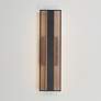 3_ET2 Interlace 24"H Black and Copper LED Outdoor Wall Light more views