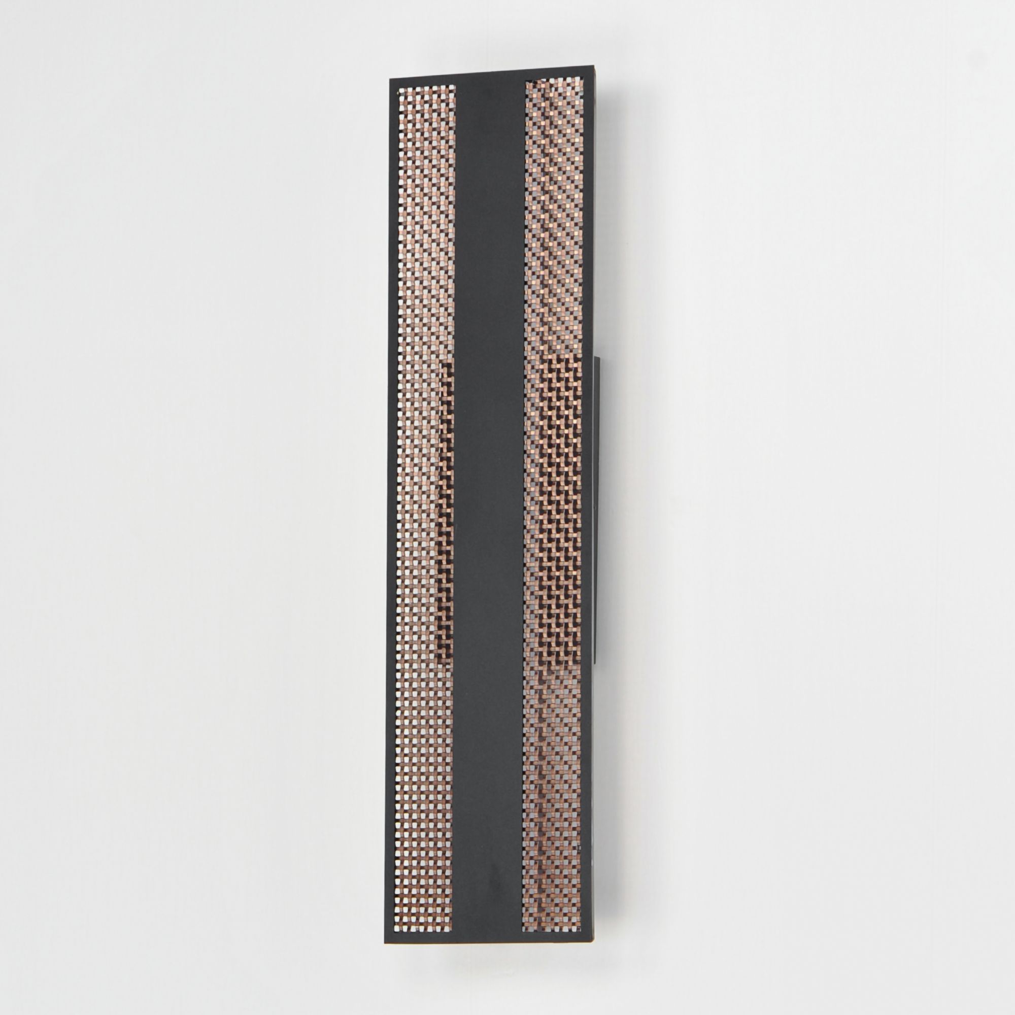 Image 4 ET2 Interlace 24"H Black and Copper LED Outdoor Wall Light more views