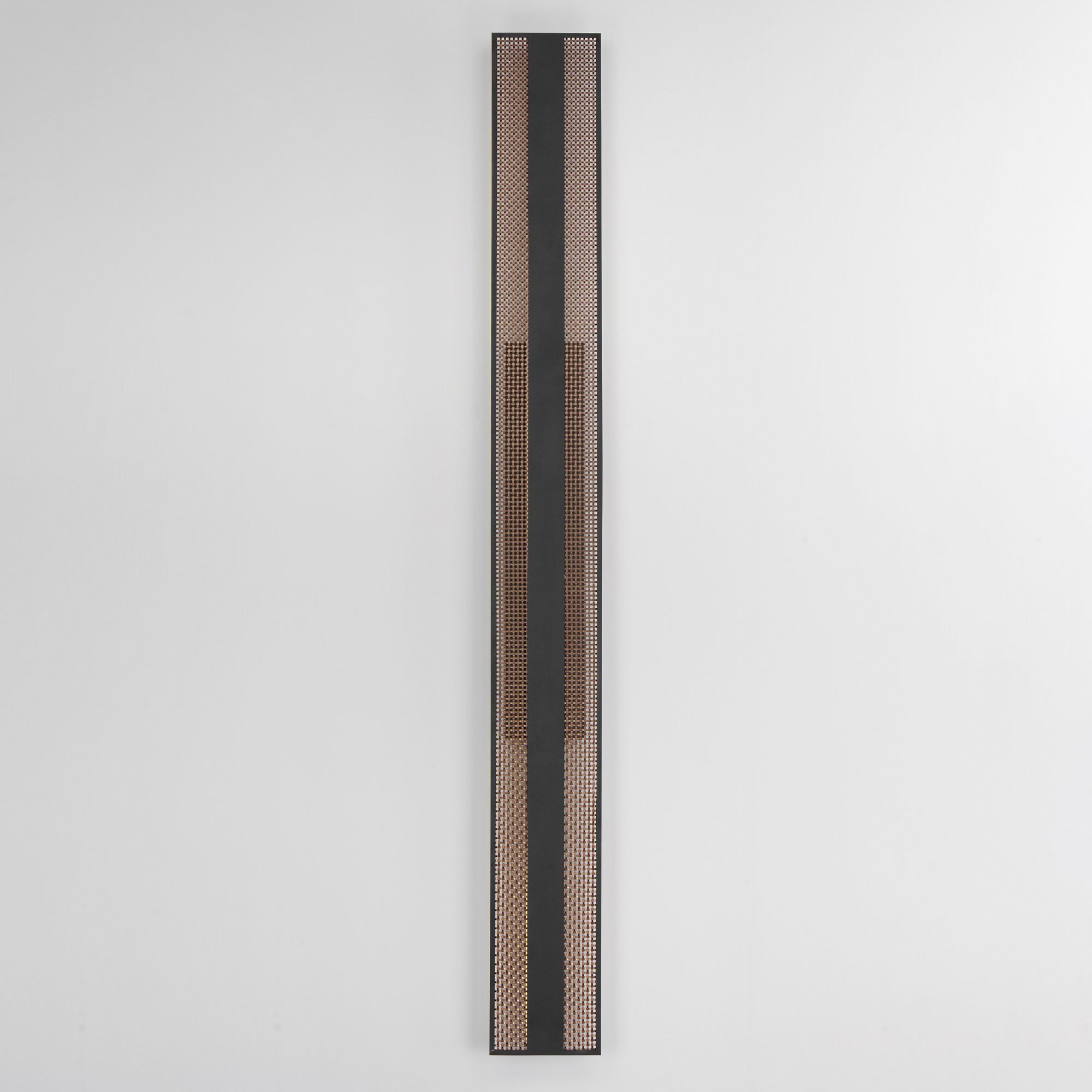 Image 2 ET2 Interlace 60" Black/Aged Copper LED Outdoor Wall Sconce more views