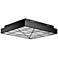 ET2 Intersect 23 1/2" Wide Square Black LED Ceiling Light