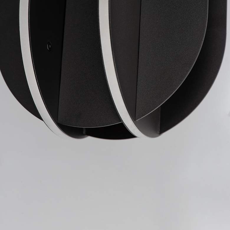 Image 6 ET2 Interval 7 3/4" Wide Black LED Mini Pendant more views