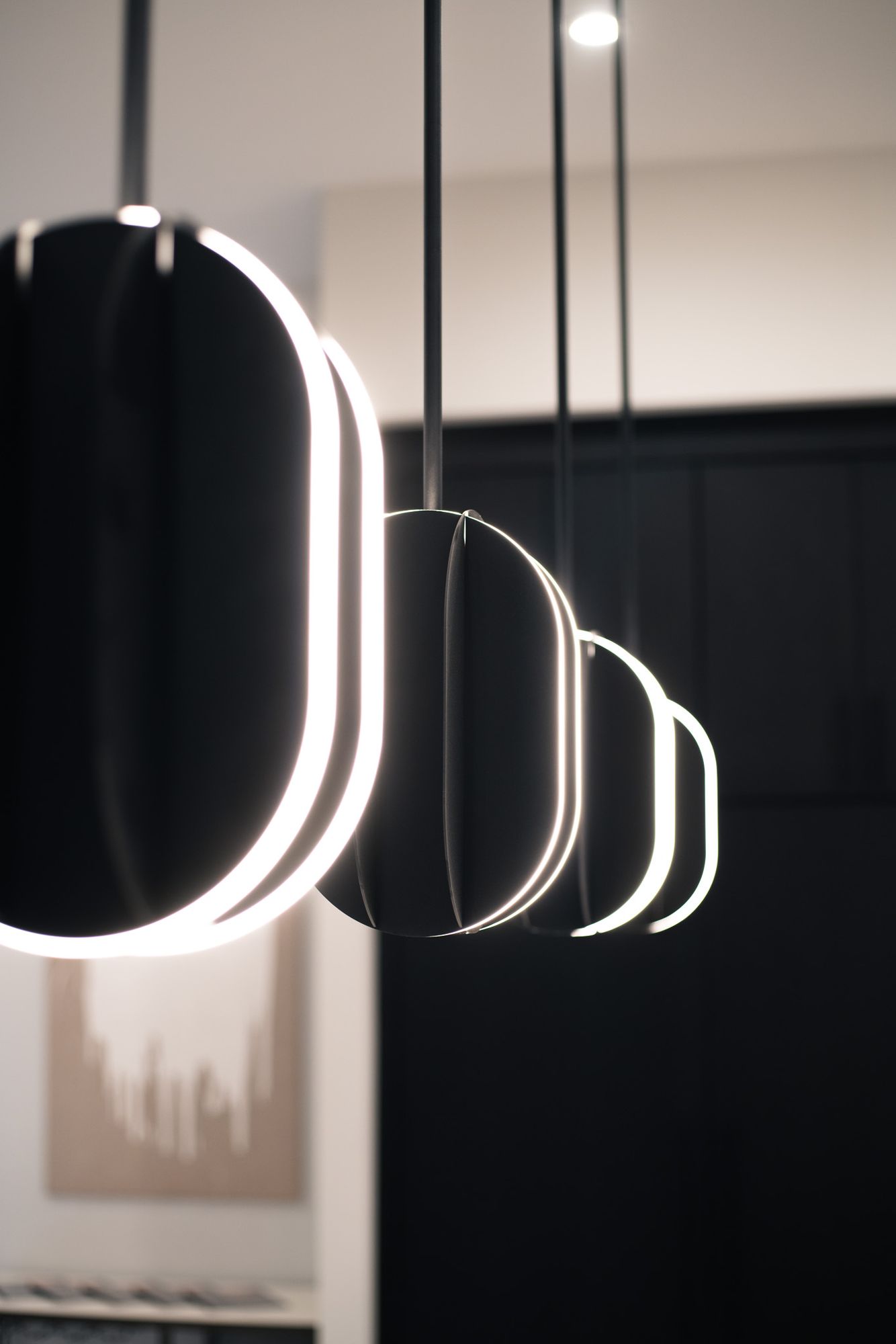 ET2 Interval 7 3/4" Wide Black LED Mini Pendant