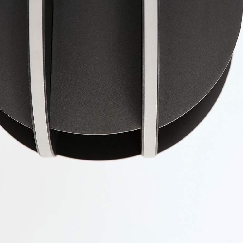 Image 5 ET2 Interval 7 3/4" Wide Matte Black LED Mini Pendant more views