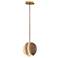 ET2 Interval 7 3/4" Wide Satin Brass LED Mini Pendant