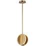 2_ET2 Interval 7 3/4" Wide Satin Brass LED Mini Pendant more views