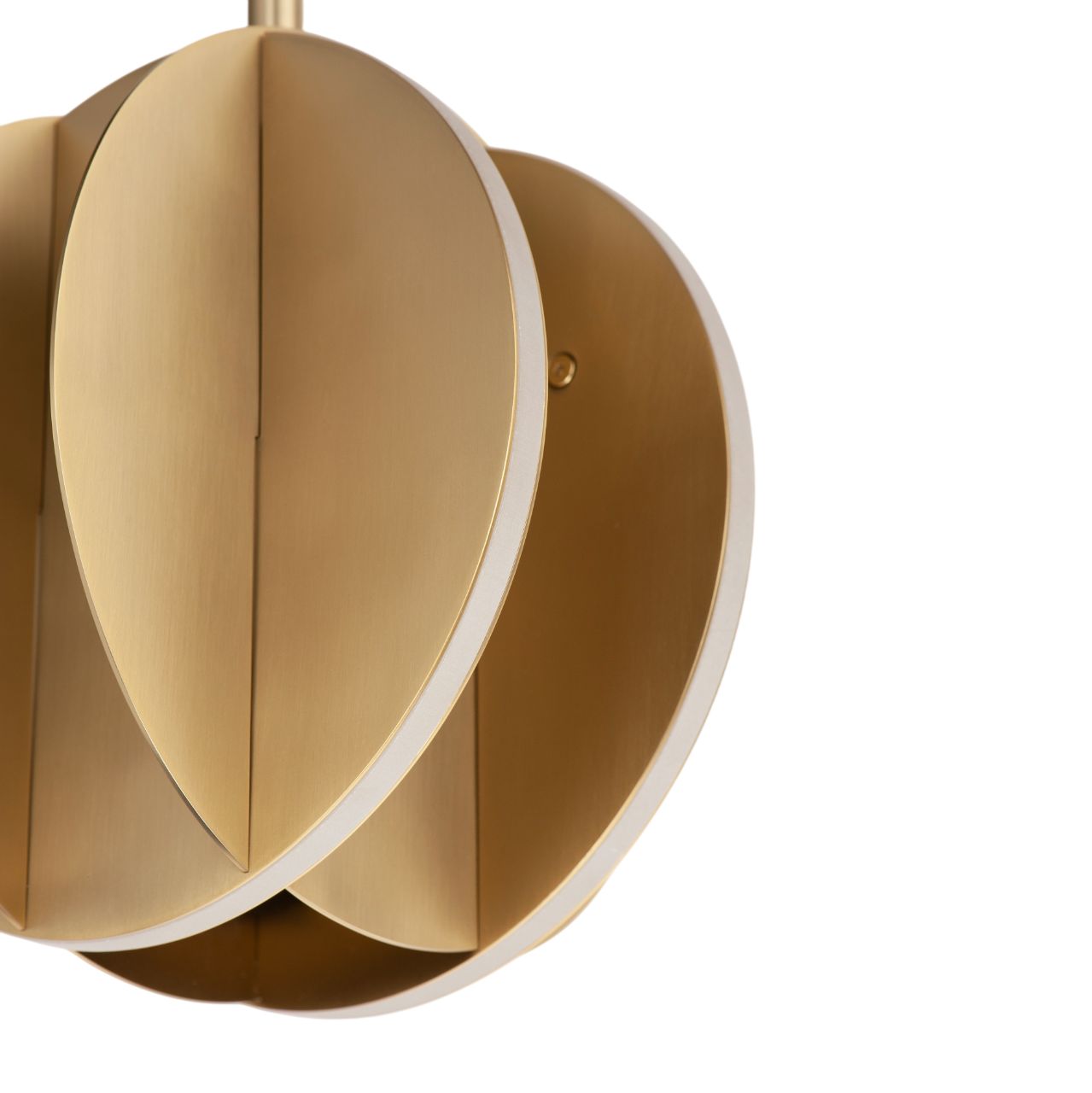 Image 5 ET2 Interval 7 3/4" Wide Satin Brass LED Mini Pendant more views