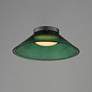 3_ET2 Jensen 12" Wide Black/Green Wall Sconce more views
