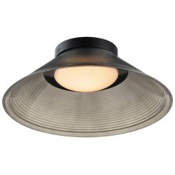 ET2 Jensen 12" Wide Black/Smoke Wall Sconce