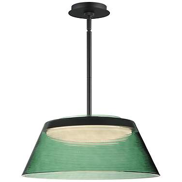 ET2 Jensen 18" Black/Green LED Pendant