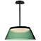 ET2 Jensen 18" Black/Green LED Pendant