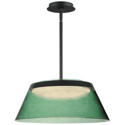 ET2 Jensen 18" Black/Green LED Pendant
