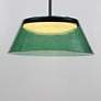 3_ET2 Jensen 18" Black/Green LED Pendant more views
