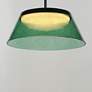 4_ET2 Jensen 18" Black/Green LED Pendant more views