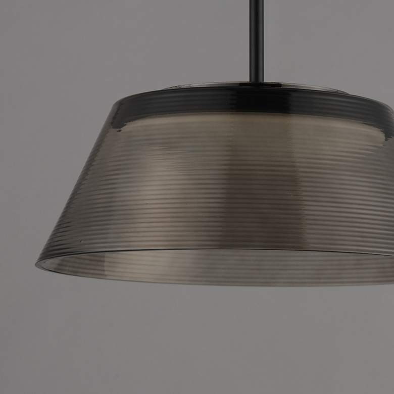 Image 3 ET2 Jensen 18" Black/Smoke LED Pendant more views