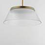 4_ET2 Jensen 18" Satin Brass/Clear Ribbed LED Pendant more views