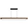 ET2 Joist 45 1/4" Wide Black Natural Wood LED Linear Pendant