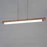 5_ET2 Joist 45 1/4" Wide Black Natural Wood LED Linear Pendant more views