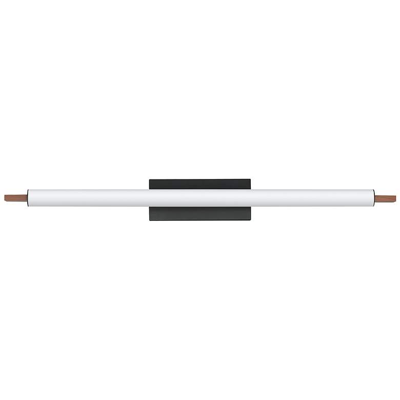 Image 2 ET2 Joist 45 1/4"W Black and Walnut LED Vanity Bath Light