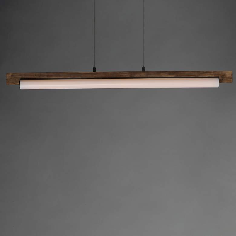 Image 3 ET2 Joist 45" Driftwood/Charcoal LED Horizontal Pendant more views