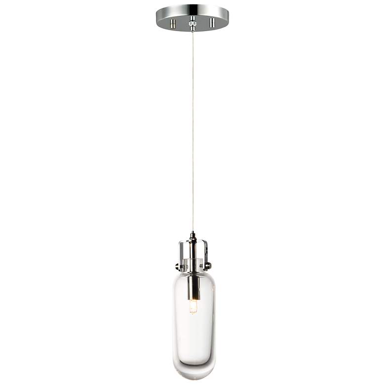 Image 1 ET2 Kem 2 3/4" Wide Polished Chrome Mini Pendant
