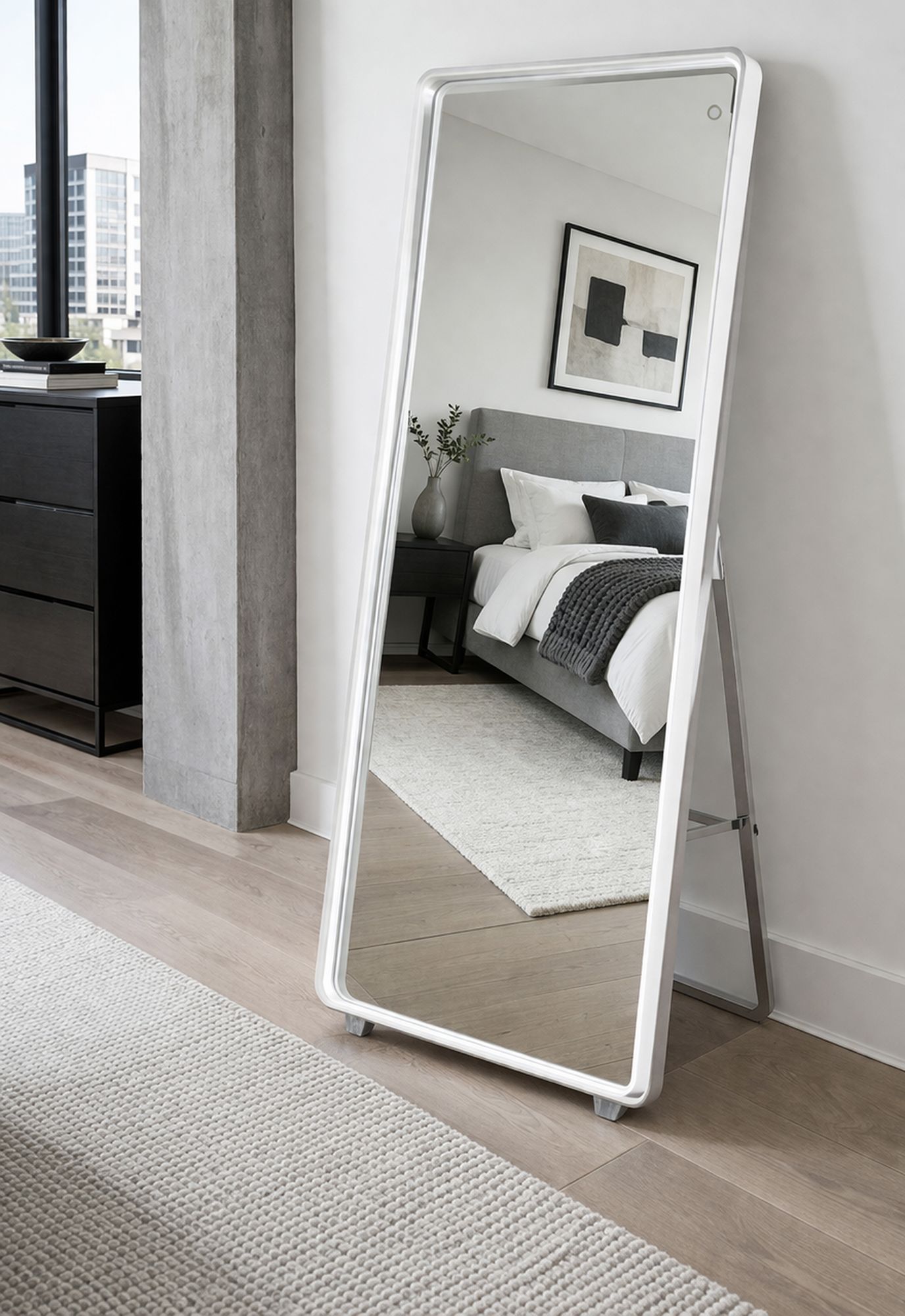 ET2 Kick Stand 67" x 28" Lighted LED Floor Mirror