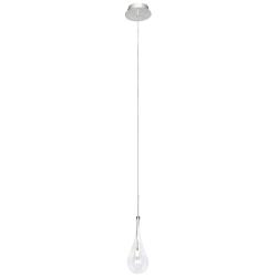ET2 Larmes 4 3/4" Wide Polished Chrome LED Mini Pendant