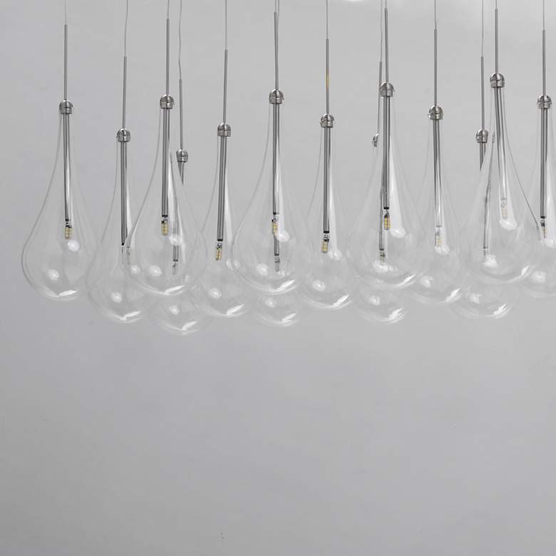 Image 4 ET2 Larmes 51.5" 24-Light LED Modern Glass Multi Light Linear Pendant more views