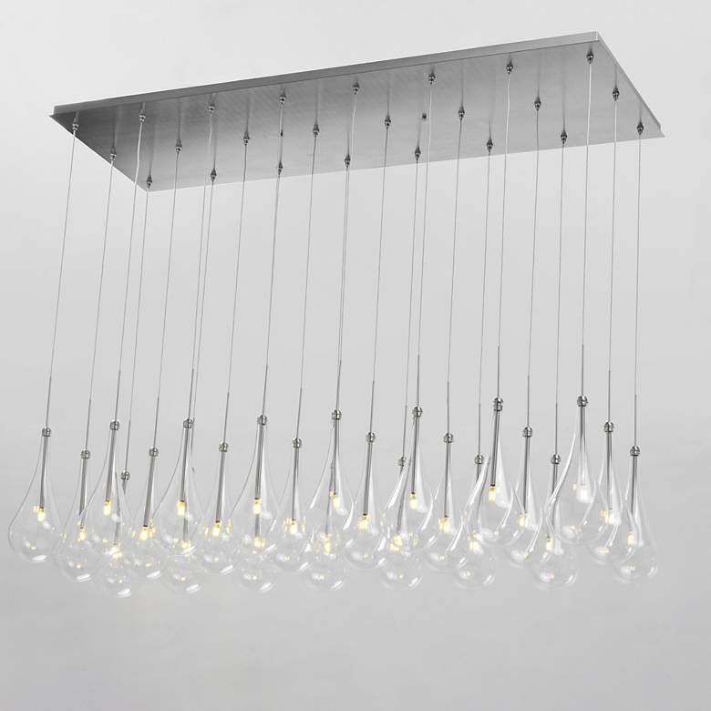 Image 5 ET2 Larmes 51.5" 24-Light LED Modern Glass Multi Light Linear Pendant more views