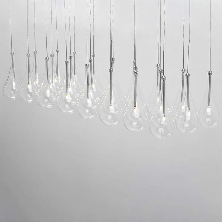 Image 6 ET2 Larmes 51.5" 24-Light LED Modern Glass Multi Light Linear Pendant more views