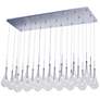 3_ET2 Larmes 51 1/2" LED 24-Light Modern Glass Linear Pendant