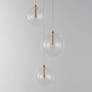 2_ET2 Lighting Global 11 1/2" Clear Glass LED Multi-Light Pendant more views