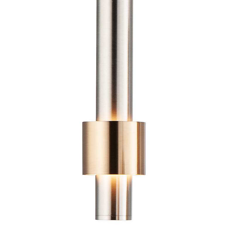 Image 2 ET2 Lighting Reveal 3" Satin Nickel Satin Brass LED Mini Pendant Light more views